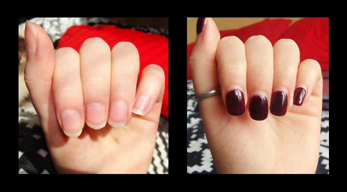 Black shellac looks great on short natural nails! Did this on myself! | Toe  nail designs, Nails, Natural nails